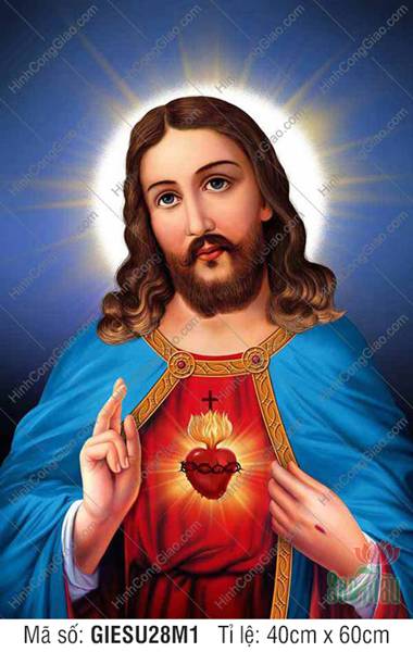 Tranh chúa Giêsu đẹp GIESU28M1