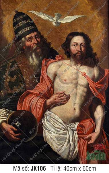 Tranh Công Giáo đẹp JK106, hình Công Giáo