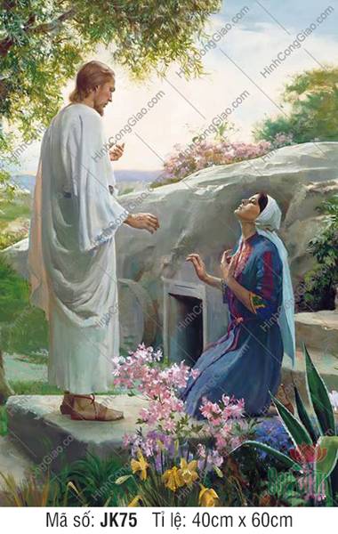 Tranh Công Giáo nghệ thuật JK75, hình Công Giáo