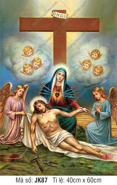 Tranh treo tường Công Giáo JK87, hình Công Giáo
