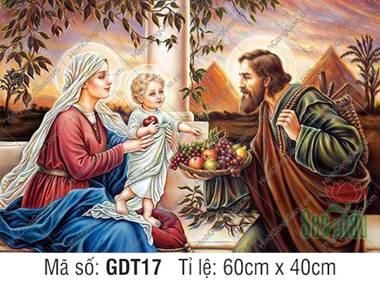 Tranh Gia Đình Thánh Gia GDT17