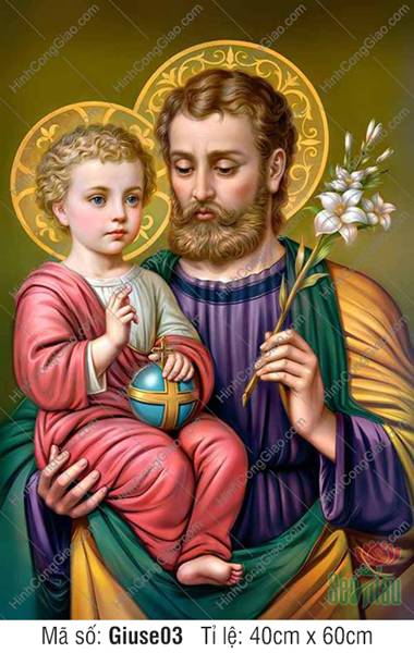 Hình Thánh Giuse bế Chúa Giuse03